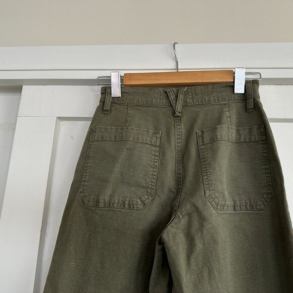 J. Crew Olive Green Wide Leg Pants--size 26 - Picture 4 of 7